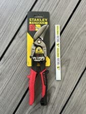 Image of STANLEY FATMAX 10" AVIATION SNIPS OFFSET LEFT CUT 2 14 567 FREE PENCIL