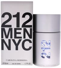 Image of Carolina Herrera 212 Men Eau De Toilette Spray 50ml New & Sealed - Free Postage