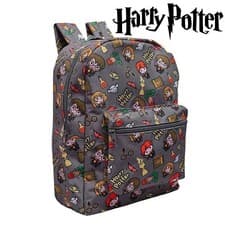 Image of Harry Potter School Bag Backpack Girls Boys Rucksack Chibi Character Print