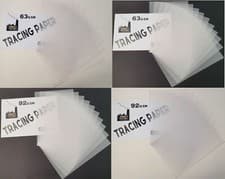 Image of Tracing Paper 62gsm Artist's Drawing Paper in 10, 25, 50 & 100 Sheets A5 A4 & A3