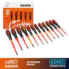 Image of Bahco BE-9878SL XXL Ergo 12 Piece VDE Insulated Slim Screwdriver Set SL/PH/PZ/TX