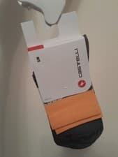 Image of Castelli Cycling Elegante 12 Summer Cycling Socks S/M Orange Green
