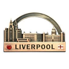 Image of Liverpool Waterfront Metal Fridge Magnet