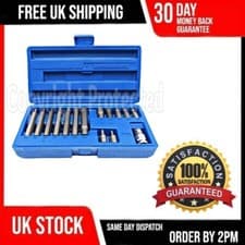 Image of 15PC HEX BIT SET ASSORTED 1/2" DRIVE ALLAN KEY METRIC WRENCH SOCKET H4 TO H12