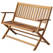Image of Garden Bench 120 Cm Solid Acacia Wood