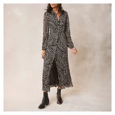 Image of BNWOT/label Mint Velvet Nancy Printed Shirt Dress, Size 8