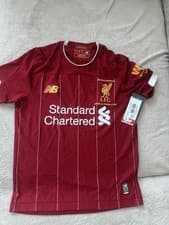 Image of Official New Balance Liverpool Unisex Junior Kid's Home Shirt 2019-2020