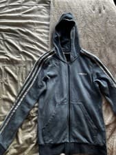 Image of Blue Adidas Zip Up Hoodie Boys 13-14yrs