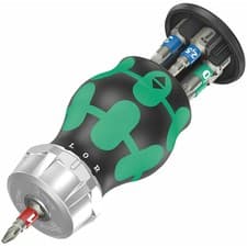 Image of Wera Bicycle Set 5 Ratchet Stubby Bit Holder Screwdriver Set Hex/PH/TX