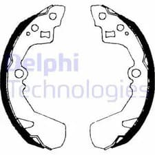 Image of Brake shoes LS1685 DELPHI for DAIHATSU SUZUKI SUBARU ROVER