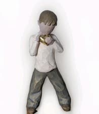 Image of 💖Willow Tree Heart of Gold Boy Figurine Susan Lordi Demdaco 2004 #26142💖