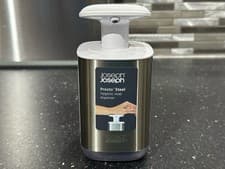 Image of Joseph Joseph New Presto Hygienic Stainless Steel/Plastic Soap Dispenser RRP £20