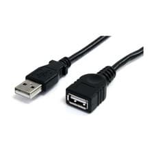 Image of StarTech.com 3 ft Black USB 2.0 Extension Cable A To A - M/F