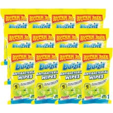 Image of 12 x 50P Duzzit Antibacterial Wipes Germ Killing Cleaning Disinfectant Surface