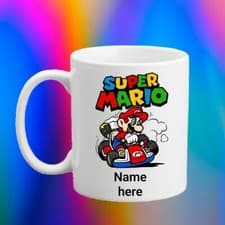 Image of super mario mug With Free Personalisation