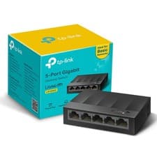 Image of TP Link LS1005G 5 Port Gigabit Network Switch Desktop/Wallmount Ethernet