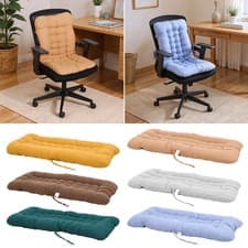 Image of Sun Lounger Cushion Seat Pad In/Outdoor Garden Chair Recliner High Back Padded