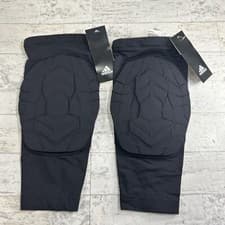 Image of 2 Black Adidas Techfit Climalite Sport Compression Padded Knee Sleeve Size XLT