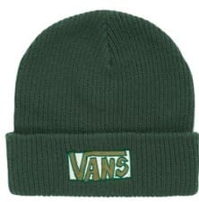 Image of VANS Sycamore Green Soft Knit Cuff Logo Beanie Hat Unisex New OFFICIAL