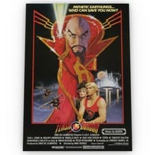 Image of Flash Gordon Movie Poster Satin High Quality Stunning Archival A1 A2 A3