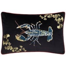 Image of Paoletti Atlantica Embroidered Velvet Cushion