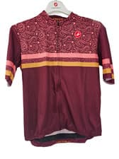 Image of Castelli Womens Moda Squadr Jersey in Bordeaux-Pink, XL