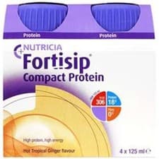 Image of Fortisip Compact Protein Hot Trop Ginger Flavour 24 x 125ml (Best before 04/26)