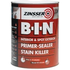 Image of Zinsser B.I.N® Primer, Sealer & Stain Killer Paint White 5 litre