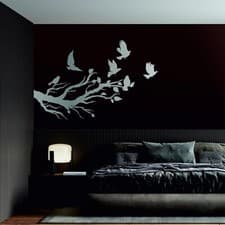 Image of Metal Wall Decor, Birds Sign, Living Room Wall Art, Metal Birds Wall Art, Birds