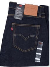 Image of Levis 514 Mens Slim Straight Fit Comfort Stretch Denim Jeans Zip Fly Dark Blue