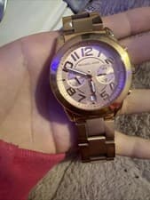 Image of Michael Kors Rose Gold Watch with Chronograph Quartz MK5727 genuine