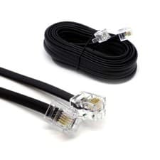 Image of RJ11 to RJ11 Cable ADSL BT Broadband Modem Internet DSL Phone Router Lead Lot