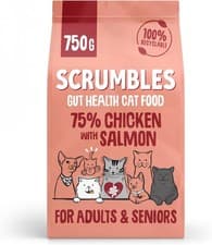 Image of Scrumbles All Natural Dry Cat Food With 75% Chicken and Fresh Salmon, High Prot