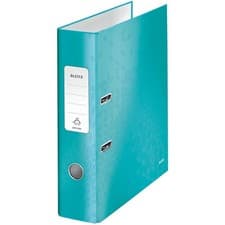 Image of Leitz Lever Arch File 180° WOW A4 80mm Ice Blue