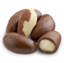 Image of Milk Chocolate Coated Covered Brazil Nuts Snack Premium Quality 125g - 3kg