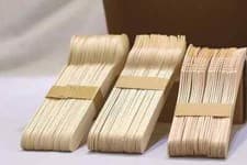 Image of Wooden Cutlery Biodegradable 100 Packs Of - Knives, Forks, Spoons FREE POST UK