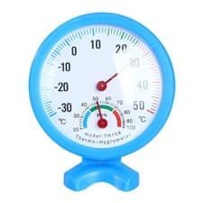 Image of Dial-type Temperature Humidity Monitor Gauge Range -30-50℃ for Tabletop Hangings