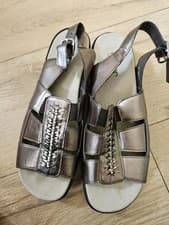 Image of Hotter Sandals. Pewter Colour. Size. 6