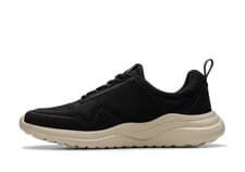 Image of CLARKS LT 360 Lo Men’s Black Combi Textile TRAINERS Uk Size 7.5 G EUR 41.5.