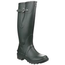 Image of Cotswold Ragley unisex green rubber waterproof wellington boot