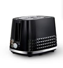 Image of Tower Solitaire 2 Slice Toaster Black 3 Year Warranty