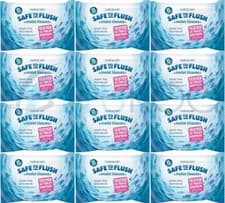 Image of Natracare Safe to Flush Moist Tissues 30 Wipes (Pack of 12)