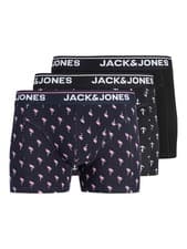 Image of Jack & Jones JACBARRY Trunks 3 Pack Black (Organic Cotton)