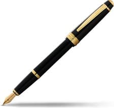 Image of Cross Bailey Light Polished Fine Nib Black Resin Fountain Pen with Gold