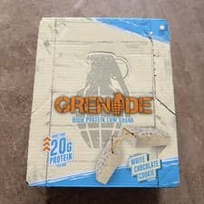 Image of Grenade High Protein, Low Sugar Bar - White Chocolate Cookie, 12 x 60 g