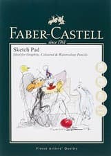 Image of Faber Castell Art And Graphic Sketch Pad A5 Gummed 160GSM 40 Sheets WD792911
