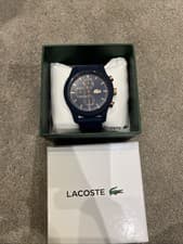 Image of Lacoste Men's Watch Navy and Rose Gold