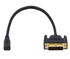 Image of DVI 24+1 Male to Micro HDMI Female Audio Video Extension Cable 0.3m