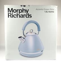 Image of Morphy Richards Accents 102046 Pyramid Kettle 1.5L 3kW Rapid Boil Ocean Grey