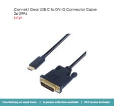 Image of 2m USB 3.1 Type C to DVI D + 1 Male
